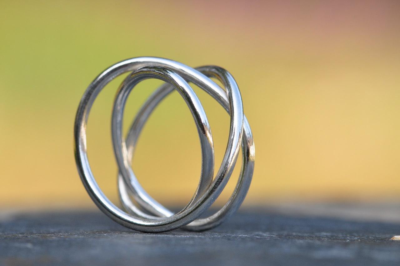 Knotted Silver Ring