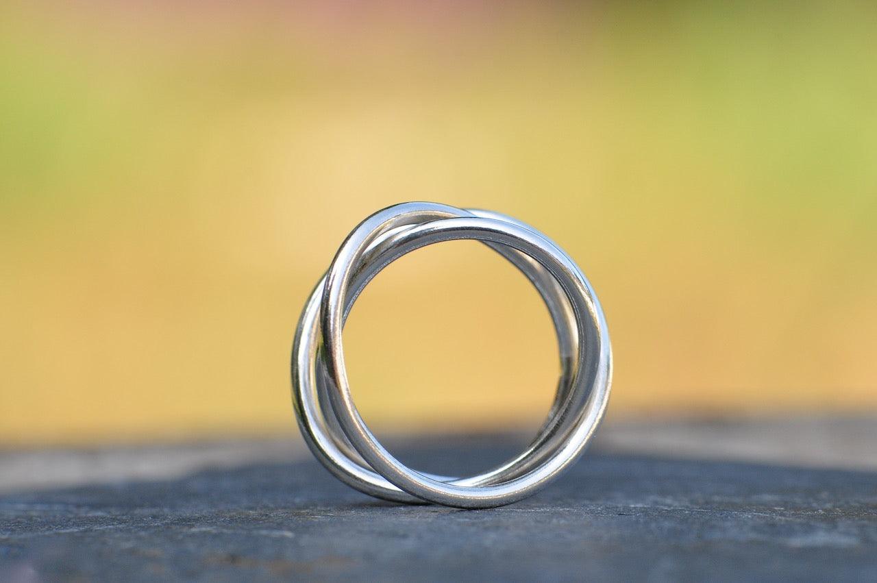 Knotted Silver Ring