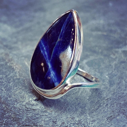 Sodalite Silver Ring