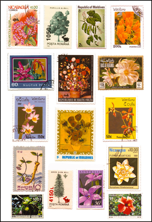 Flower Stamps Collection